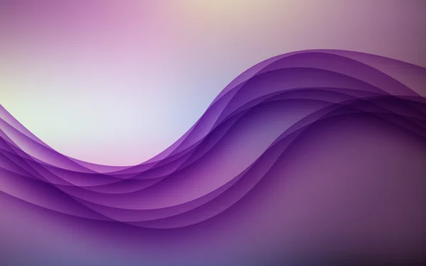 Fondo lila abstracto con onda. Ilustración vectorial — Vector de stock