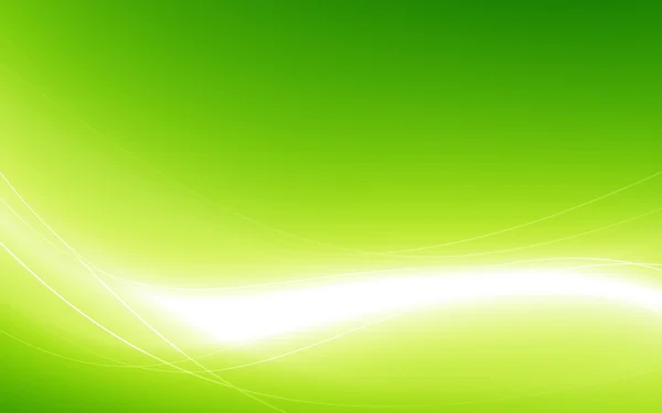 Абстрактно зеленый фон с белой волной. Векторная иллюстрация — стоковый вектор