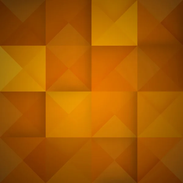 Abstrato mosaico fundo laranja. Ilustração vetorial — Vetor de Stock