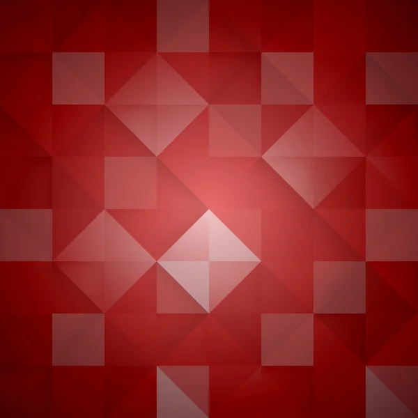 Abstrato mosaico fundo vermelho. Ilustração vetorial —  Vetores de Stock