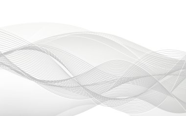 Soyut beyaz dalgalar. Vektör çizim