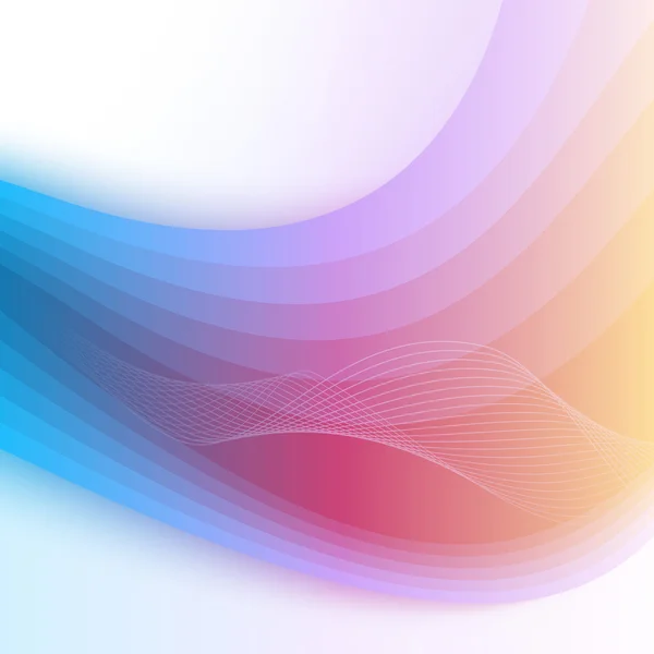 抽象的な虹の背景。ベクターイラスト — ストックベクタ