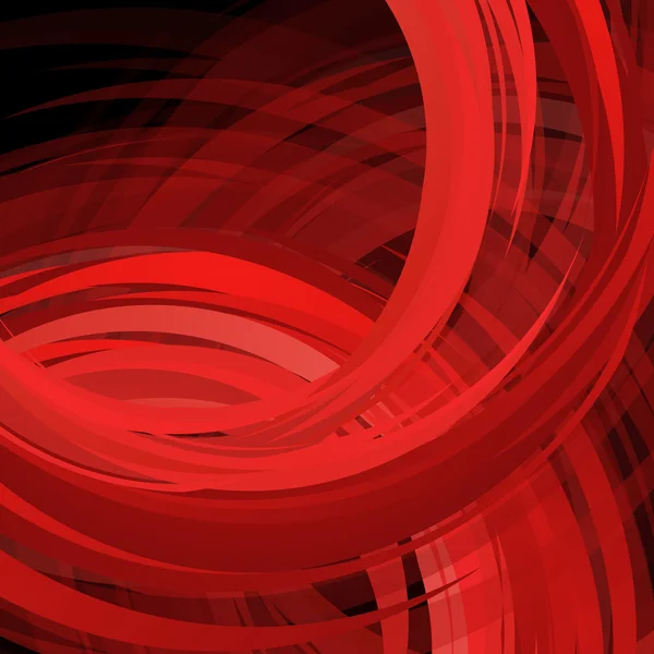 Astratto turbinio sfondo rosso. Illustrazione vettoriale — Vettoriale Stock