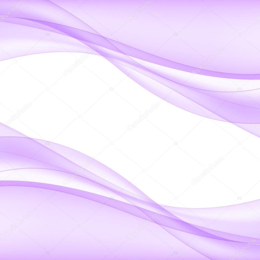 Abstract lilac waves - data stream concept. Vector Illustration
