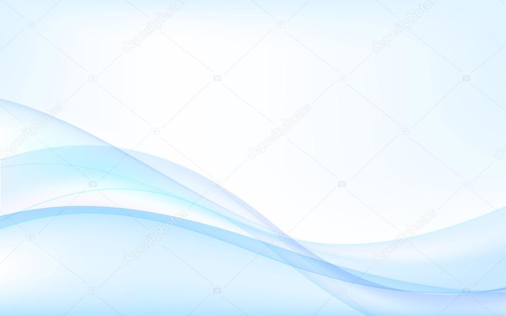 Abstract blue waves - data stream concept. Vector Illustration