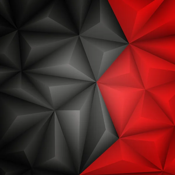 Fondo negro geométrico abstracto. Ilustración vectorial — Vector de stock