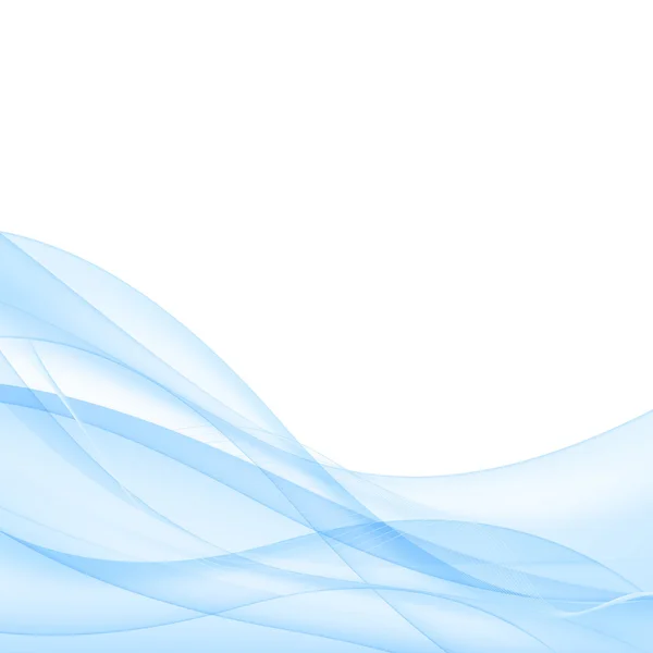 Abstrakt blå vågor - data stream koncept. Vektor Illustration — Stock vektor
