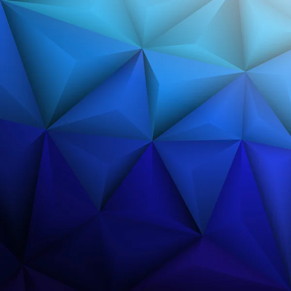 Abstrakter geometrischer blauer Hintergrund. Vektorillustration — Stockvektor