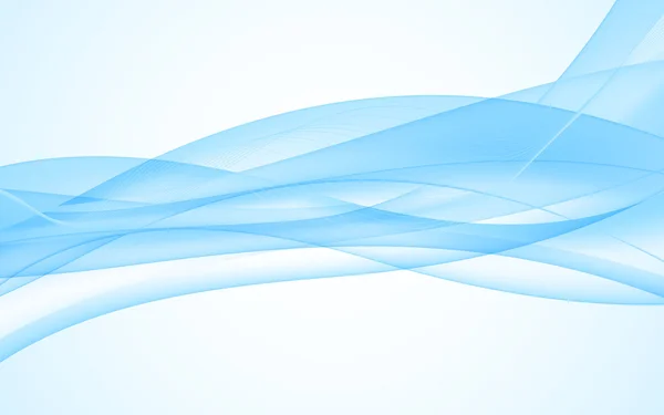 Vlny a čáry. Modré pozadí. Vektorové ilustrace — Stockový vektor