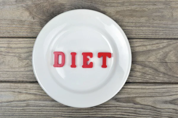 Dieta sul piatto — Foto Stock