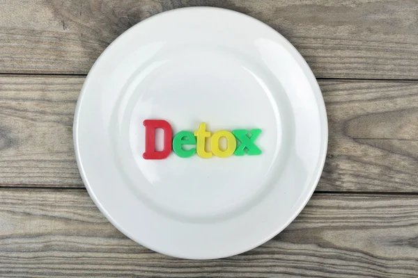 Detox na placa — Fotografia de Stock