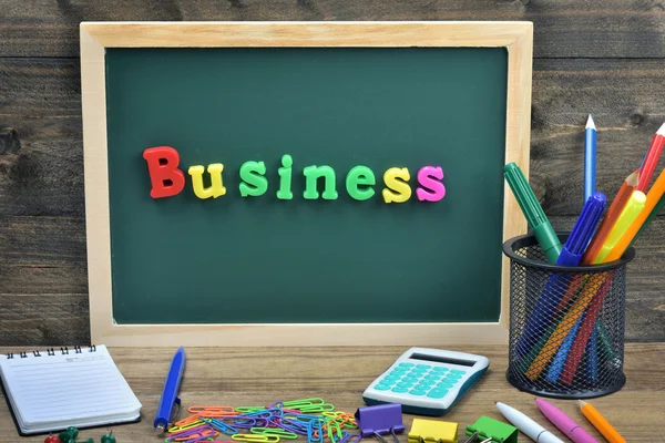 Üzleti szó iskolaszék — Stock Fotó