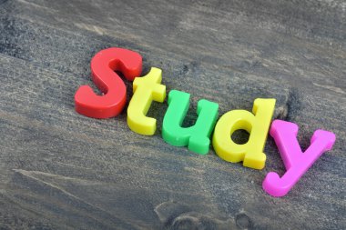 Ahşap masa üzerinde çalışma