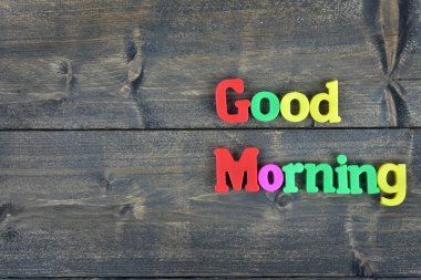 Günaydın ahşap tablo