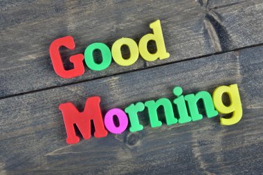 Günaydın ahşap tablo