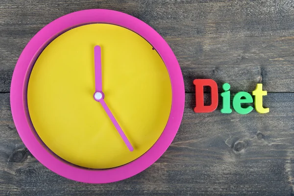 Diet on wooden table — Stock Photo, Image