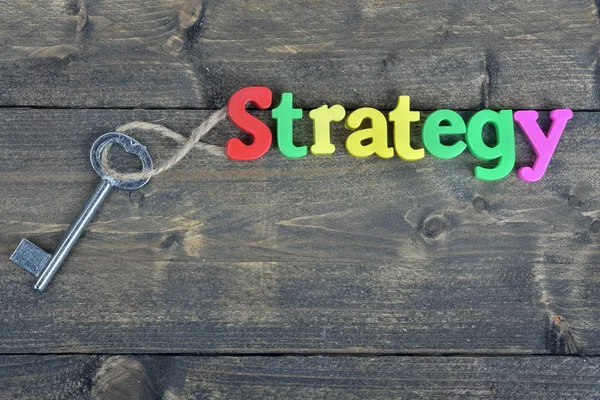 Strategi på träbord — Stockfoto
