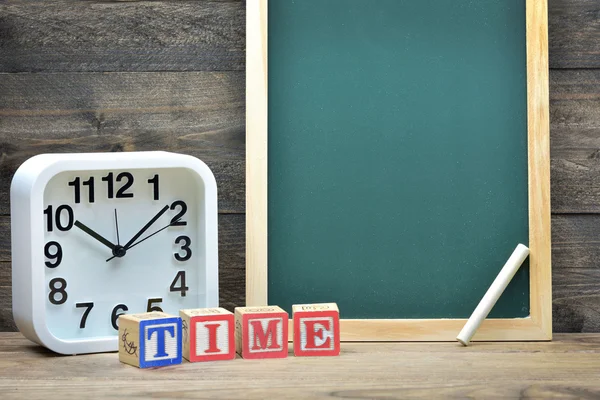 Consiglio scolastico e parola Tempo — Foto Stock