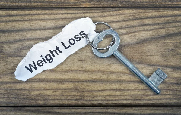 Sleutel met bericht Weight Loss — Stockfoto