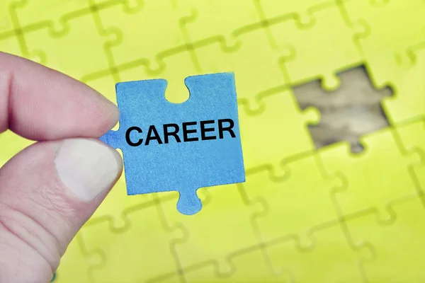 Puzzle with word Career — Stock Photo, Image