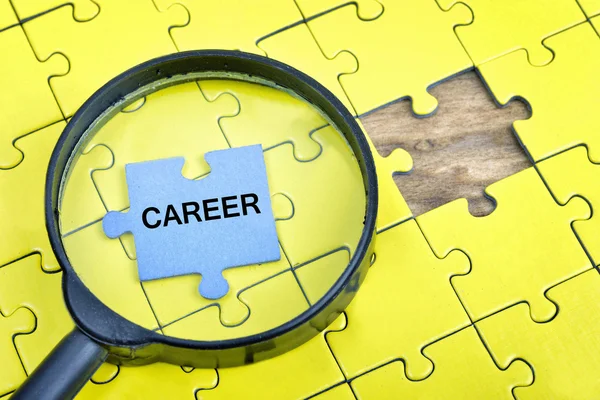 Puzzle with word Career — Stock Photo, Image