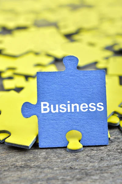 Puzzel met woord Business — Stockfoto
