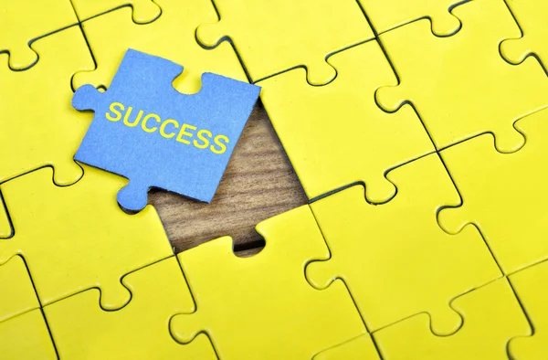 Puzzle with word Success — Stock Photo, Image