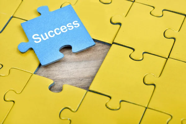 Puzzle with word Success — Stock Photo, Image