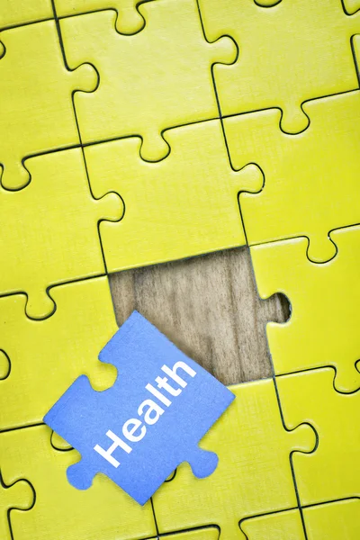 Puzzle z word zdrowia — Zdjęcie stockowe
