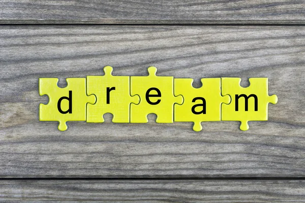 단어로 꿈 퍼즐 — 스톡 사진