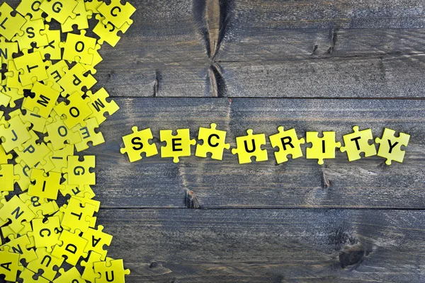 Puzzle with word Security — Stock Photo, Image