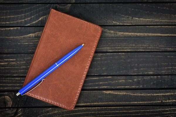 Notepad on table — Stock Photo, Image