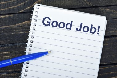 Aferin metin not defteri üzerinde