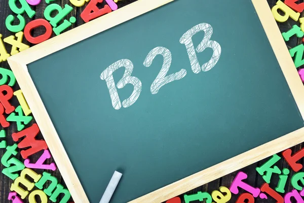 学校董事会的 B2b 文本 — 图库照片