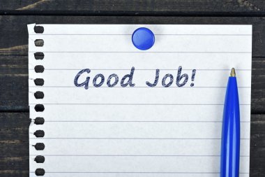 İyi iş metin sayfa ve kalem