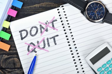 Metin not defteri ve izle pes etme