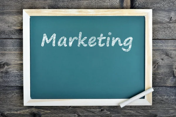 Marketing tekst op schoolbestuur — Stockfoto