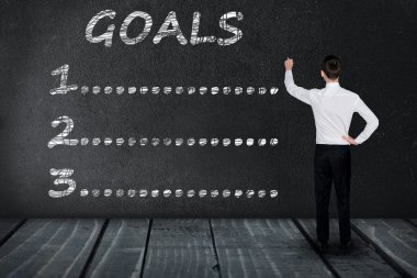 Kara tahta üzerinde gol metin