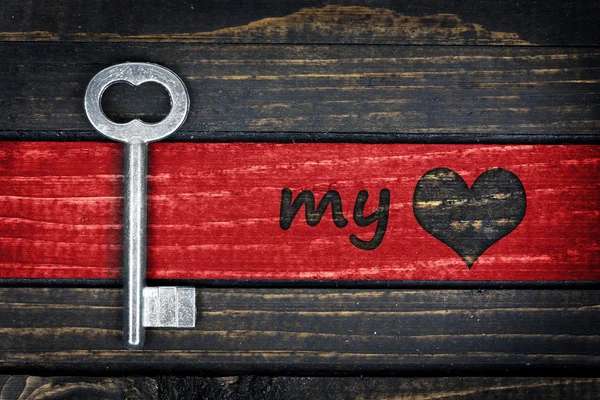 Key to my love — Stock Photo, Image