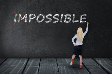 Kara tahta üzerinde imkansız metin