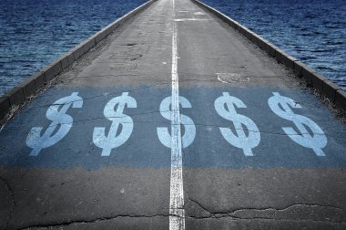 Dolar işareti yolda