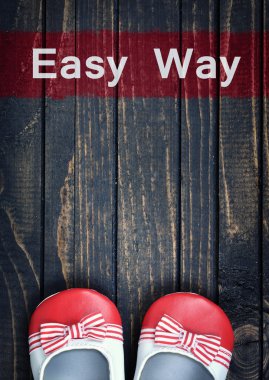 Katta kolay yolu mesaj ve çocuk ayakkabıları