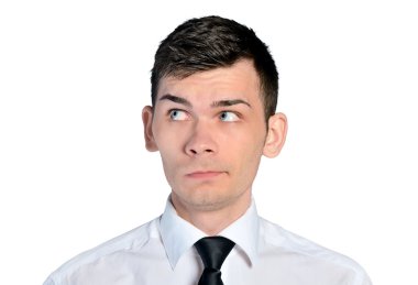İş adamı merak yüz
