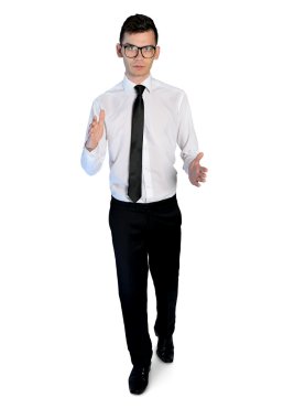 İş adamı bir şey taşımak