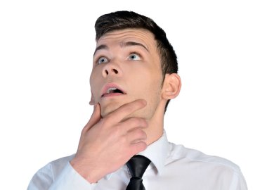 iş adamı, düşünüyor