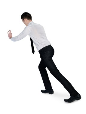 bir şey itme iş adamı