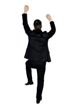 İş adamı tırmanmak bir şey