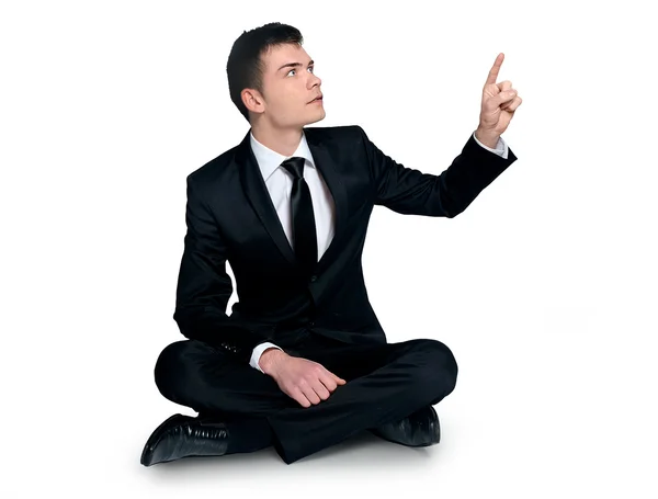 Man pointing something — Stock Photo, Image