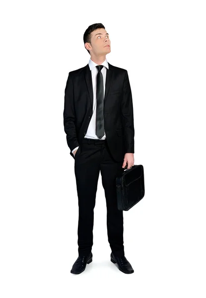 Business man looking up — Stock Photo, Image