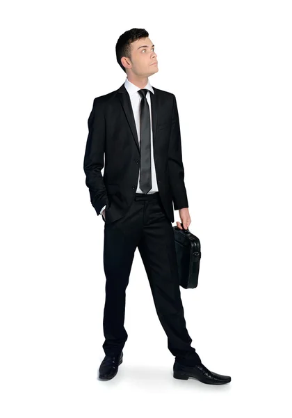 Business man looking up — Stock Photo, Image